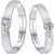 Silvershine Silverplated Amazing Solitaire His And Her Adjustable Proposal Couple Ring For Men And Women Jewellery 