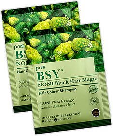 Priis - Black Hair Magic Shampoo (20 Ml) -Pack Of 20 Sachets