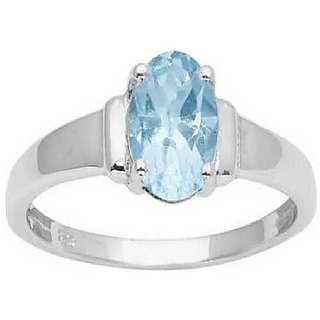                       Ceylonmine- Natural 6.5 Ratti Stone Topaz Ring For Men & Women Original & Certified Stone Topaz Silver Stylish Ring For Unisex                                              