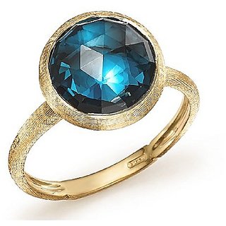                       Ceylonmine-Topaz Stylish Ring 5.25 Ratti Toapz Gold Plated Designer Ring For Unisex                                              