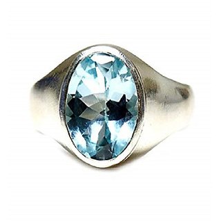                       Ceylonmine-Topaz Stylish Ring 6.25 Ratti Toapz Silver Designer Ring For Unisex                                              