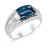 Ceylonmine 5.25 Carat Blue Topaz 92.5 Sterling Silver Ring With Lab Certificate For Astrological Purpose For Unisex