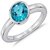 Ceylonmine- Blue Topaz Stylish Ring 7.25 Carat Unheated Igi Topaz Sterling Silver Designer Ring For Unisex