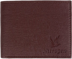 Nitrogen Brown Artificial Leather Men's Wallet (Ngw-01-Br)