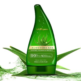 Buy LA Organo Aloe Vera Gel 120Ml - 99 Pure Soothing Aloe Vera Gel For  Face, Skin And Hair - Best Multipurpose Beauty Gel Online - Get 54% Off