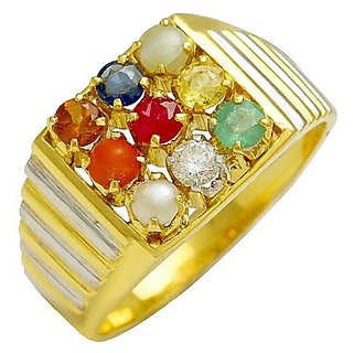                       Astrological Navratna Stone Ring In Panchdhatu Original  Effective Stone Navgrah Ring For Men  Women By Ceylonmine                                              