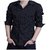 Smunk Fashion Dotted Black Full Sleeve Cotton Casual Shirt For Men