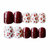 Leopard Red Multicolor Artificial Nail By Tinsley