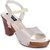 Sapatos Women Casualwear Cream Color Ankle Strap Block Heel Sandals