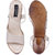 Sapatos Women Casualwear Cream Color Ankle Strap Block Heel Sandals