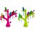 Teneza Plastic Bird Fruit Forks (Multicolour, Medium) - Set Of 2