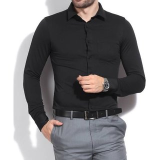 black shirt formal mens