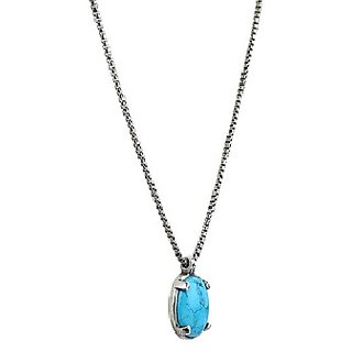 Ceylonmine -Firoza Pendant Natural & Original Stone White Gold Plated Pendant For Women & Girls 7.25 Ratti Ceylonmine -Firoza Pendant Natural & Original Stone White Gold Plated Pendant For Women & Girls 7.25 Ratti
