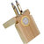 Pen Holder Stand Cum Clock Table Desk Clock Wood Wooden Color Portable Size 1 Pieces Without Alarm - 113 B