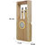 Pen Holder Stand Cum Clock Table Desk Clock Wood Wooden Color Portable Size 1 Pieces Without Alarm - 113 B