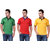 Ketex Men's Multicolor Polo Collar Pack Of 3 T-Shirts
