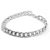 Shiv Jagdamba 10Mm Widthcurban Curb Link Chain Silver Stainless Steel Bracelet For Men And Women