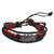 Shiv Jagdamba Batman Charm Rope Type Red Black Leather Bracelet For Men And Women