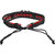 Shiv Jagdamba Batman Charm Rope Type Red Black Leather Bracelet For Men And Women