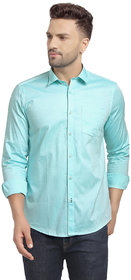 Cape Canary Men's Green Regular-Fit Printed Casual Cotton Shirt