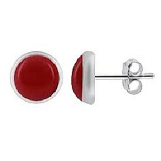                       Ceylonmine Silver Earring Natural & Original Munga Gemstone Stud Earring Proble Stone For Women                                              