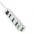Terabyte 4 Port With Individual Switch Usb Hub White