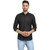 Cape Canary Men's Black Printed Regular-Fit Shirt