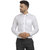 Cape Canary Men's White Regular-Fit Formal Shirt