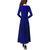 Vivient Women Royal Blue Plain Velvet Dress