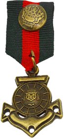Shiv Jagdamba Anchor Medal Ribbon Military Badge Brooch