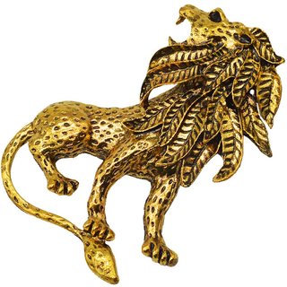                       Shiv Jagdamba Lion Lapel Pin Brooch                                              
