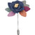 Shiv Jagdamba Lapel Flower Pin Rose For Wedding Boutonniere Stick Multicolor Fabric Stainlesssteel Brooch