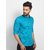 Cape Canary Men'S Turquoise Cotton Printed Casual Shirt