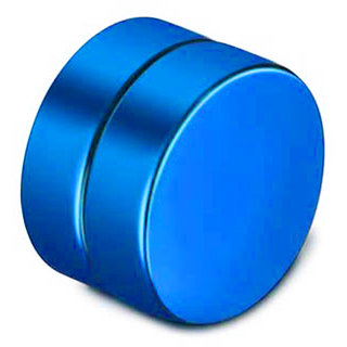                       Shiv Jagdamba Men Jewellery Blue Stainless Steel Magnetic Earring                                              