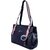 Women Handbag With Hanging Pom Pom (Black)