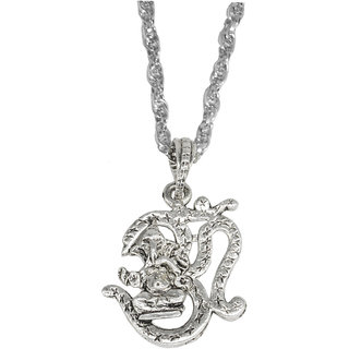                       Shiv Jagdamba Religious Jewelry Lord Om Shree Ganesh Pendant Necklace                                              