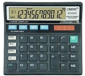 Branded Orpat Ot 512 T Calculator With 12 Digit And Correct And Check Feature