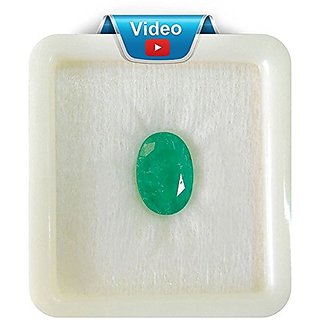                       Natural Emerald Stone 5.25 Ratti Original  Lab Certified Gemstone Green Panna For Unisex By Ceylonmine                                              