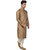 Limited Edition Cotton Silk Regular Fit Self Design Kurta Pajama Set Orange Color