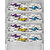 Aradent Multipurpose Refrigerator Mats Set Of 4 Pcs For Single Door Fridge (Size 12X17 Inches, Color  Multicolor)
