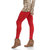 Jakqo Women's Cotton Plain Ankle Length Legging (Free Size, Pack Of 2, Red, White)