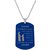 Men Style Mother Day Gift For Daughter Love Mom Blue Silver Stainless Steel Necklace Pendant