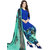 Women Shoppee Women's Blue, Green Printed Salwar Suit Material