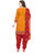 Women Shoppee Women's Yellow, Pink Printed Salwar Suit Material