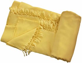 Bhagalpuri Handloom Dull Chadar(Light Yellow, 250X135Cm)