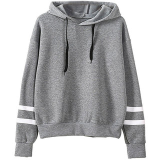                       Raabta Grey With White Strip Sweat Shirt                                              