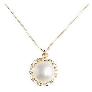                       CEYLONMINE natural pearl pendant 7.00 ratti unheated & lab certified gemstone pendant                                              
