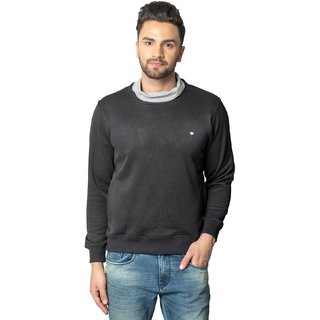 black cowl neck sweatshirt