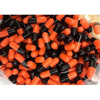 Empty Gelatin Capsules 1 Orange / black 1000