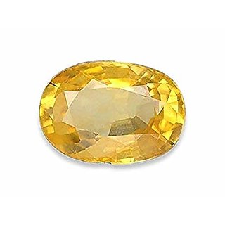                       Ceylonmine 6.25 ratti pukhraj gemstone original & natural Yellow sapphire stone for unisex                                              